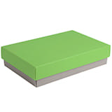 Коробка подарочная CRAFT BOX, 17,5*11,5*4 см, серый, зеленый, картон 350 гр/м2