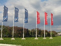 Флаг сетка, шелк 150*500 см