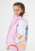 Жилет Портер на синтепоне со стежкой детский, с полной запечаткой