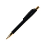 Ручка шариковая MOOD GOLD, черный, пластик, металл