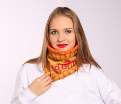 Бафф Арктик двухслойный на флисе взрослый, с полной запечаткой