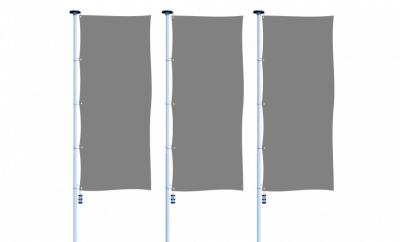 Серый флаг расцвечивания 90х135 см.