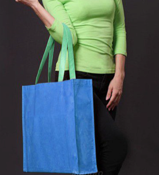 Сумка из спанбонда Бокс объёмная 50х40х8 см, однотонная