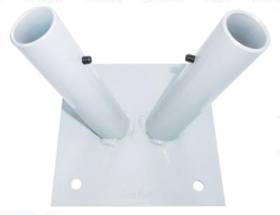 Флагшток-кронштейн козырьковый на 2 штока с древком 2 м