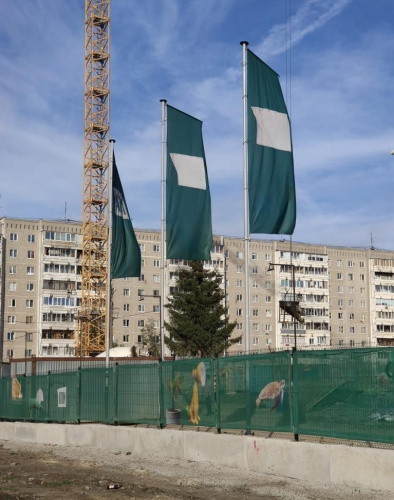 Флагшток уличный стационарный ЭКОНОМ БАННЕР 8 метров